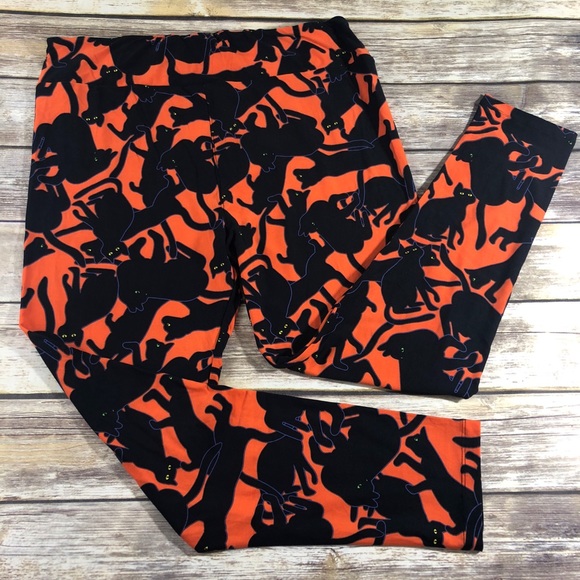 LuLaRoe Pants - LuLaRoe Halloween Black Cats Leggings NWOT
